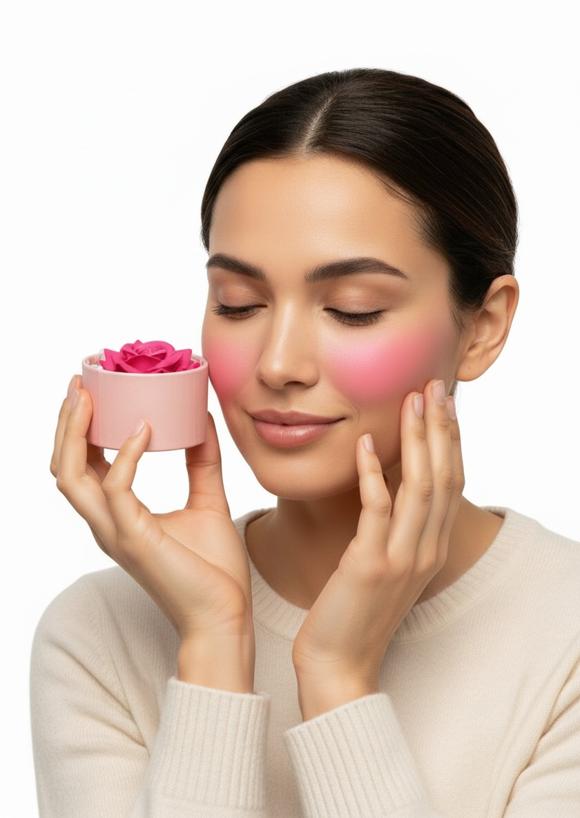 Blush And highlighter rose