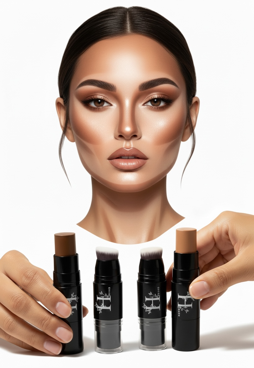 Contour stick with Brush