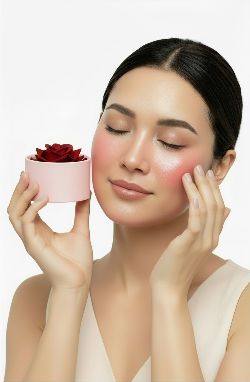Blush And highlighter rose