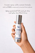 A water spray with a serum formula rich in PDRN compound extracted from salmon